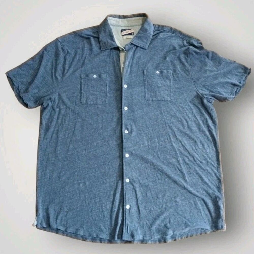 johnnie-O Blue Casual Button Down Shirt